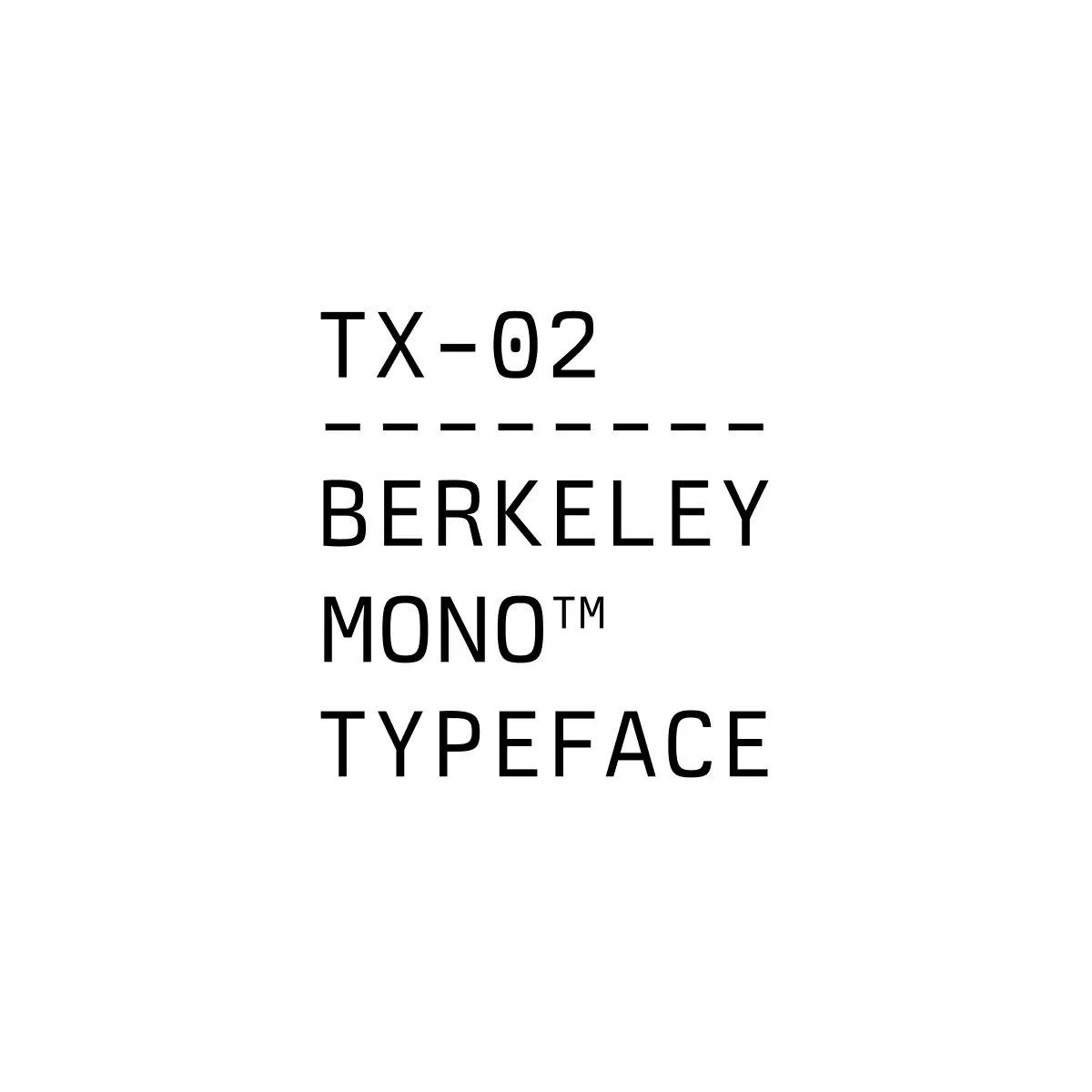 Berkeley Mono Typeface